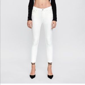 Zara white skinny jeans